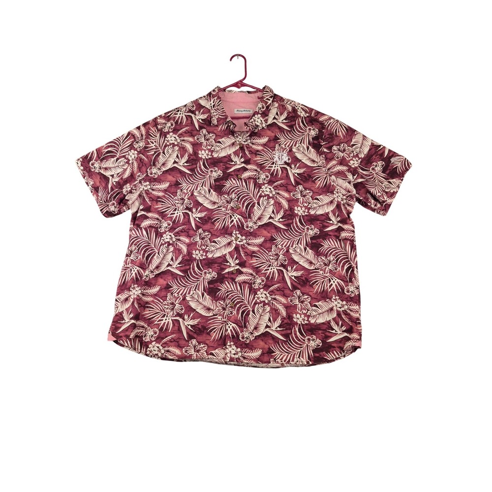 Tommy Bahama Texas A&M Aggies‎ Maroon Tropical Floral Button Down Shirt 3XL